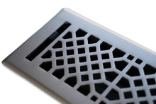 Cargar imagen en el visor de la galería, Cast Brass Vintage Industrial Vent Cover - Brushed Nickel