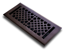 Cargar imagen en el visor de la galería, Cast Brass Vintage Industrial Vent Cover - Oil Rubbed Bronze