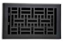 Cargar imagen en el visor de la galería, Cast Aluminum Arts & Crafts Vent Cover - Black