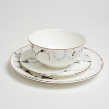 Load image into Gallery viewer, Grey Marble Dinnerware