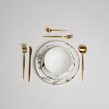 Load image into Gallery viewer, Grey Marble Dinnerware