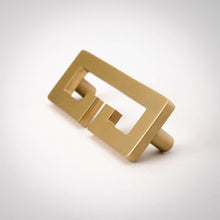 Cargar imagen en el visor de la galería, Chloe, Solid Brass Greek Key Pull