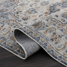 Load image into Gallery viewer, Hiti Cream&Blue Washable Rug - Clearance