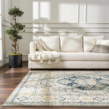 Load image into Gallery viewer, Brend Blue Medallion Area Rug - Clearance
