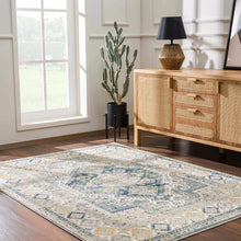 Load image into Gallery viewer, Brend Blue Medallion Area Rug - Clearance