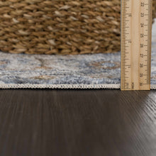 Load image into Gallery viewer, Hiti Cream&Blue Washable Rug - Clearance