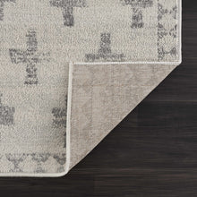 Load image into Gallery viewer, Tigris Swiss Cross Ivory&Gray Area Rug