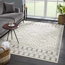 Load image into Gallery viewer, KMRSH-4614 Ivory Tribal Carpet - Clearance