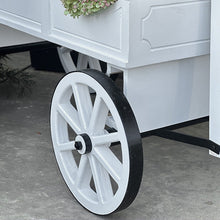 Carregar imagem no visualizador da galeria, 54 Inch Wood and Iron White Display Rolling Cart