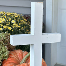 Carregar imagem no visualizador da galeria, 54 Inch Wood and Iron White Display Rolling Cart