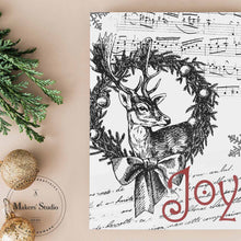 Load image into Gallery viewer, Deer Collage - Mesh Stencil 12x12