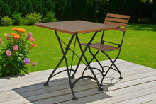 Load image into Gallery viewer, DemarForge Folding Chair 5504 - Stackable - European Chestnut Wood Clear Coated Slats (Set of 2)