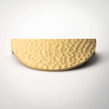 Cargar imagen en el visor de la galería, Hammered Demi Lune, Solid Brass Half Moon Cabinet Pulls