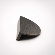 Cargar imagen en el visor de la galería, Hammered Demi Lune, Solid Brass Half Moon Cabinet Pulls