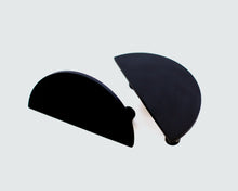 Cargar imagen en el visor de la galería, Demi Lune, Solid Brass Half Moon Door Handles