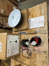 Carregar imagem no visualizador da galeria, Home Decorators Collection Shelston 10 in. 1-Light Black Farmhouse Pendant Light Fixture with Metal Shade