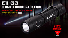 Load image into Gallery viewer, E11-Gen3 2020 Lumen Rechargeable EDC Flashlight-New Product