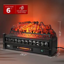 Carregar imagem no visualizador da galeria, Eternal Flame EF26-PB Smart Electric Fireplace Logs, WiFi Enabled