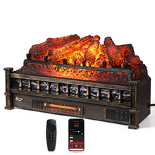 Carregar imagem no visualizador da galeria, Eternal Flame EF26-PB Smart Electric Fireplace Logs, WiFi Enabled