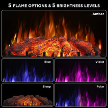 Carregar imagem no visualizador da galeria, Eternal Flame EF26-PB Smart Electric Fireplace Logs, WiFi Enabled