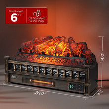 Carregar imagem no visualizador da galeria, Eternal Flame EF26-PB Smart Electric Fireplace Logs, WiFi Enabled