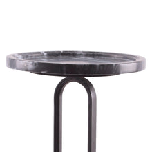 Cargar imagen en el visor de la galería, 12" Black Round Side Table