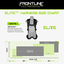 Load image into Gallery viewer, Frontline 250VTB Elite Vest Style Harness with Aluminum Hardware and Suspension Trauma Straps S