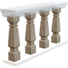 Load image into Gallery viewer, Emperador Light Marble Balustrade MEGBC06 Hand-carved from Solid Marble Block (SET of 4)
