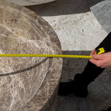 Load image into Gallery viewer, Emperador Light Marble Bathtub Hand-carved from Solid Marble Block (W)29.5" (L)67" (H)19.5"