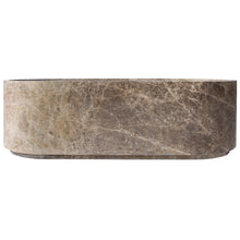Load image into Gallery viewer, Emperador Light Marble Bathtub Hand-carved from Solid Marble Block (W)29.5" (L)67" (H)19.5"