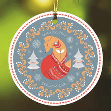 Carregar imagem no visualizador da galeria, Ethnic Fox Scandinavian Folk Style Christmas Ornament