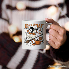 Carregar imagem no visualizador da galeria, Honk or Treat Goose Personalized Mug, Hilarious Halloween Gift with Custom Name