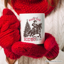 Load image into Gallery viewer, Annual North Pole Rodeo Personalized Mug, Funny Cowboy Santa Christmas Gift with Custom Name