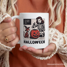 Carregar imagem no visualizador da galeria, It’s Never Too Early for Halloween Personalized Mug, Funny Retro Gift with Custom Name