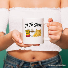 Carregar imagem no visualizador da galeria, Ya Tu Sabe Café Queso and Galleta Personalized Mug, Funny Latin Coffee Gift with Custom Name For Caffeine Lover