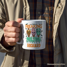 Carregar imagem no visualizador da galeria, I’m Freaking Melting Frankenstein Personalized Mug, Funny Ice Cream Halloween Gift with Custom Name for Summer Spooky Season