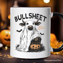 Carregar imagem no visualizador da galeria, Bullsheet Halloween Bull Personalized Mug, Hilarious Cow Gift with Custom Name