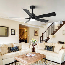 Carregar imagem no visualizador da galeria, 48" DC Motor 5 Blades Modern Downrod Mount Ceiling Fan