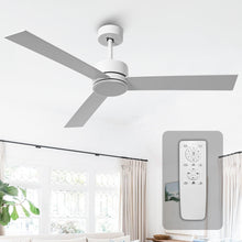 Carregar imagem no visualizador da galeria, 52" DC Motor 3 Blades Modern Downrod Mount Ceiling Fan