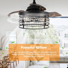 Carregar imagem no visualizador da galeria, 36" 3 Blades Modern Ceiling Fan with Lighting and Remote Control