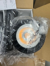 Load image into Gallery viewer, Aluminum 12- Watt Equivalent Integrated LED Black Cylinder Wall Sconce Indoor/Outdoor Wall Pack Light, 2700K (4-Pack