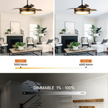 Carregar imagem no visualizador da galeria, 52" Cochin Smart Fan with LED Light