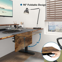 Load image into Gallery viewer, BONTEC Small Ergonomics Desk Extender Tray, 20x9.5 Inch Table Mount Arm Rest Shelf, 90ยฐ Foldable Keyboard Tray Platform, Clamp on Computer Arm Rest fo
