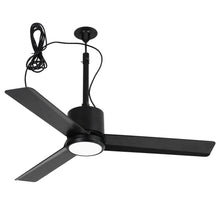 Carregar imagem no visualizador da galeria, 42 Inch Rhine Indoor/Wet Outdoor IP65 Black Anywhere Waterproof Ceiling Fan with LED Light and Convenient Hanging Hook