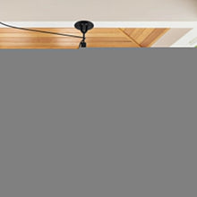 Carregar imagem no visualizador da galeria, 42 Inch Patio Guard IP65 Outdoor DC Motor Black Modern Hanging Buckle Downrod Ceiling Fan with Light