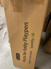 Cargar imagen en el visor de la galería, COSOLA Baby Playpen for Toddlers, Foldable Playpen Safe Anti-Fall Play Yard, Visible Mesh Play Pen with Zipper Gate, Baby Fence Play Area with Pull-up