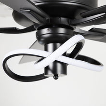 Carregar imagem no visualizador da galeria, 52 Inch Oregon DC Motor Modern Downrod Ceiling Fan with LED Light