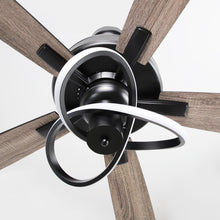 Carregar imagem no visualizador da galeria, 52 Inch Oregon DC Motor Modern Downrod Ceiling Fan with LED Light