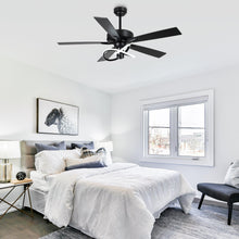 Carregar imagem no visualizador da galeria, 52 Inch Oregon DC Motor Modern Downrod Ceiling Fan with LED Light