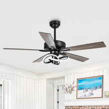 Carregar imagem no visualizador da galeria, 52 Inch Oregon DC Motor Modern Downrod Ceiling Fan with LED Light